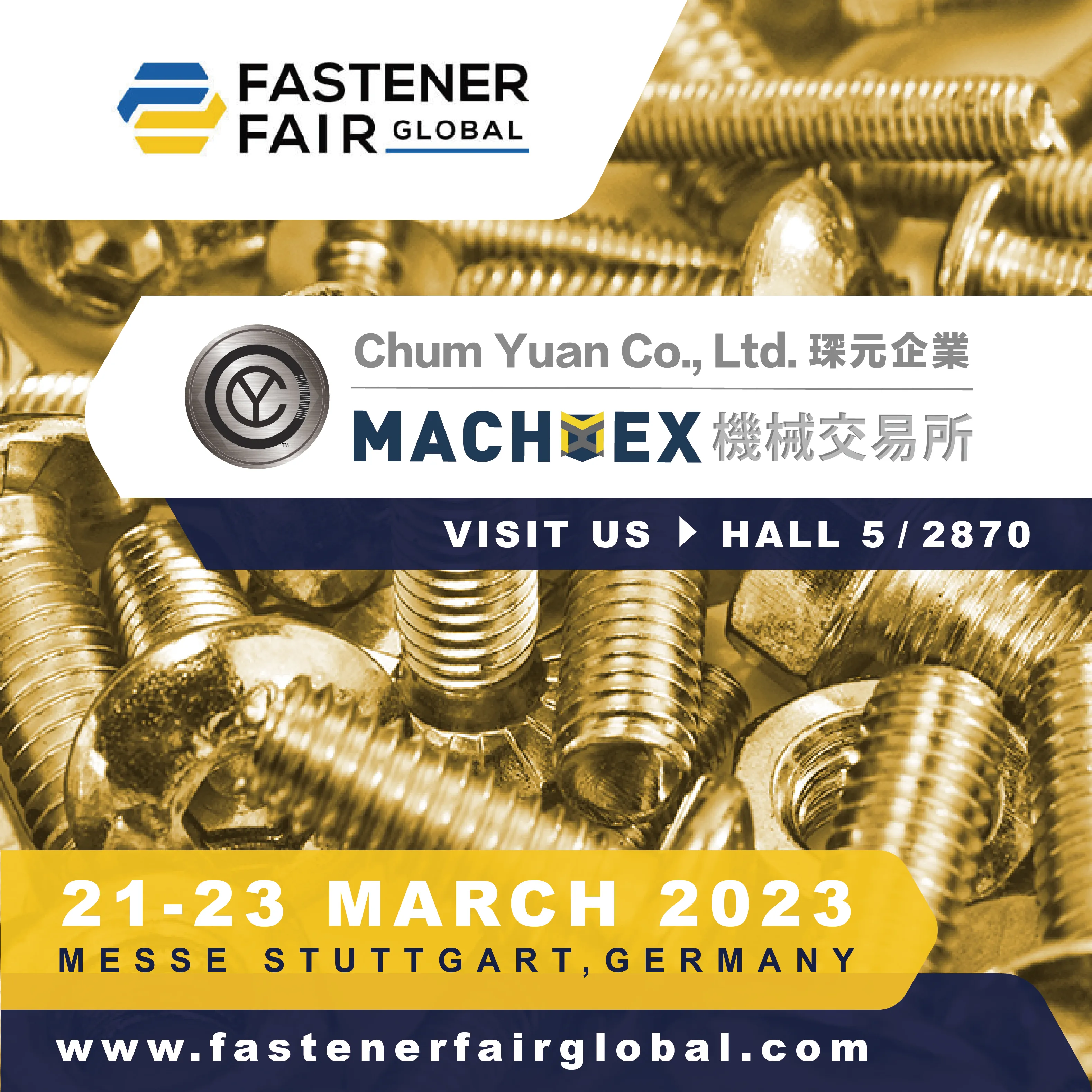 We are going to Fastener Industry in Germany.