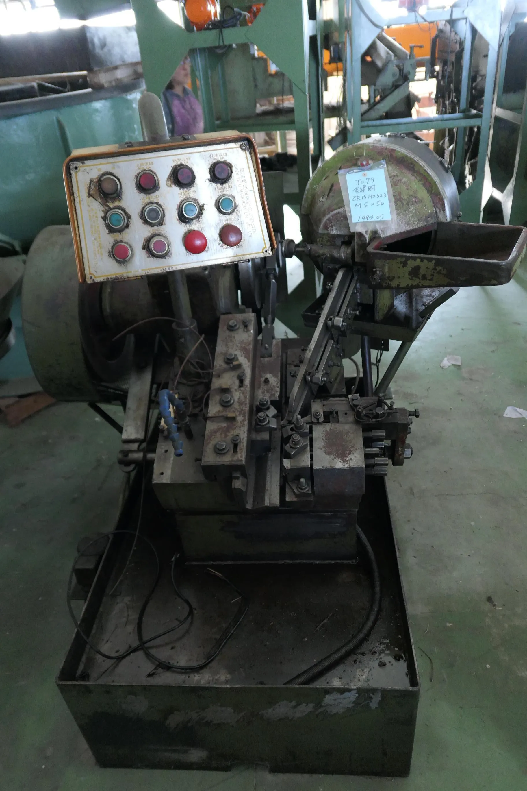 Thread Rolling Machine-Flat Type ZR15H M5*50L,牙板式搓牙機 ZR15H M5*50長